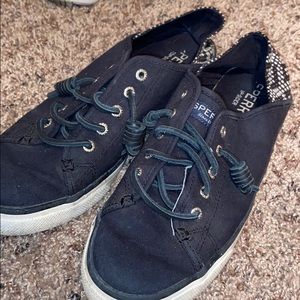 slip on black sperrys